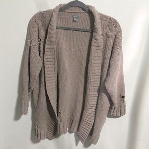 Aerie Distressed Chenille Cardigan